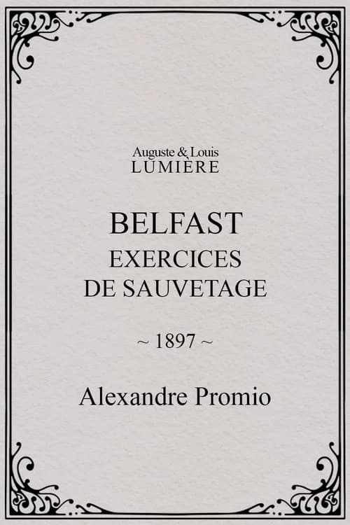 Belfast, exercices de sauvetage poster