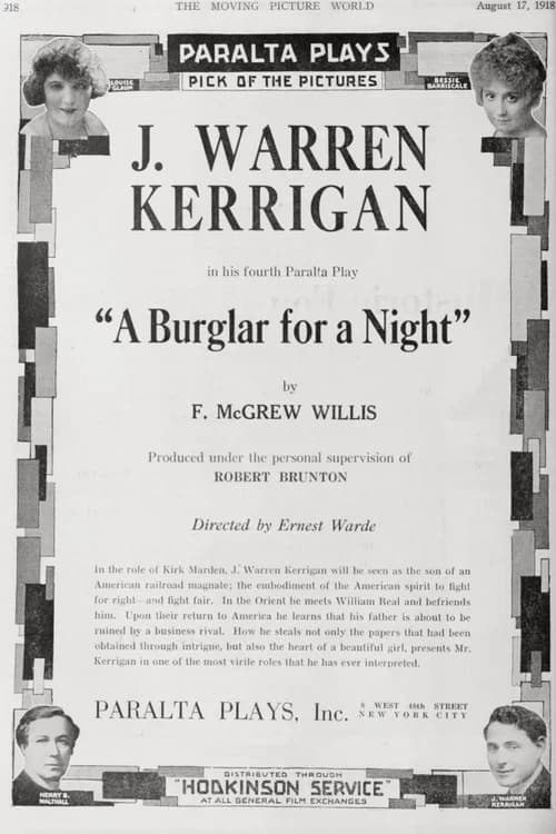 A Burglar for a Night poster