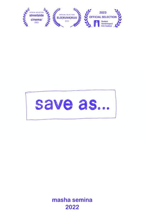 Save As… (2022) poster