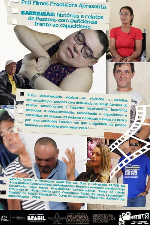 Barreiras: Histórias e relatos de pessoas com deficiência frente ao capacitismo poster