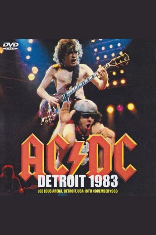 AC/DC  Joe Louis Arena Detroit USA November 18 1983 poster