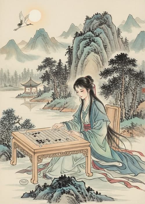 一只野生职业女棋手的AI围棋复盘课程 poster
