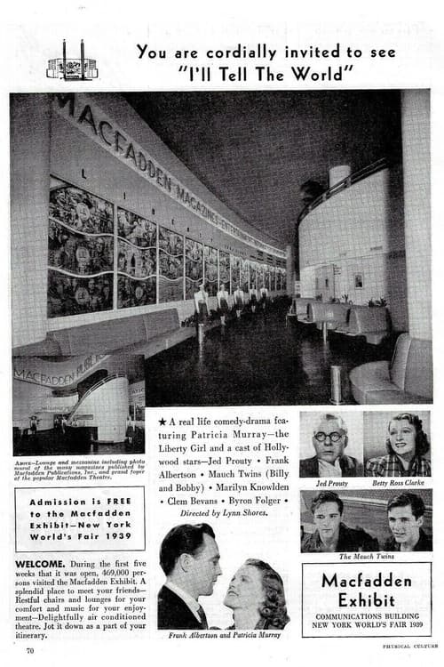 I'll Tell the World (1939) poster