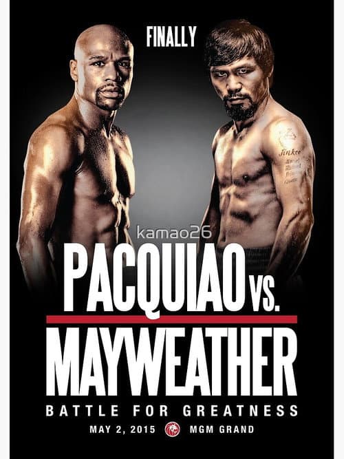 Inside Mayweather vs Pacquiao poster