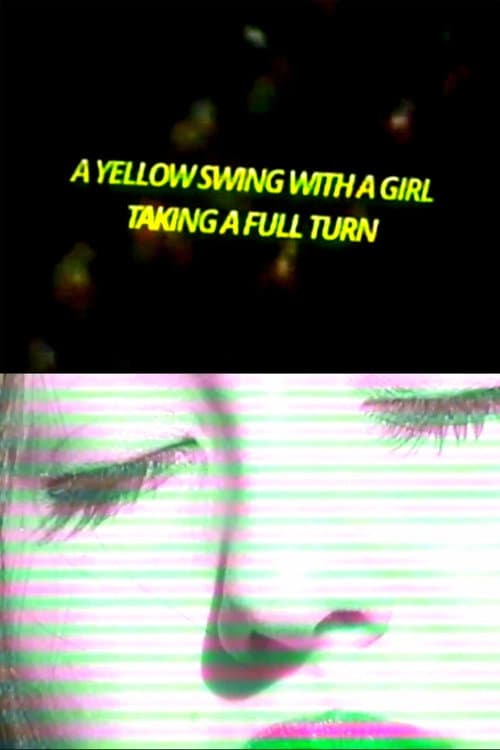 A Yellow Swing with a Girl Taking a Full Turn poster