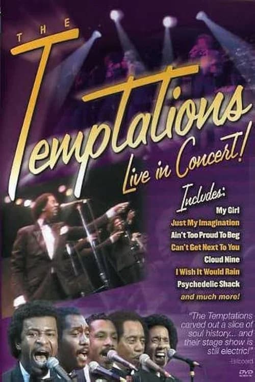 The Temptations In Concert poster