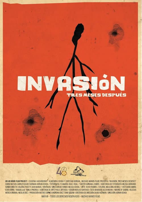Invasion, three months after. (2018) poster