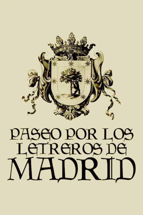 Paseo por los letreros de Madrid poster
