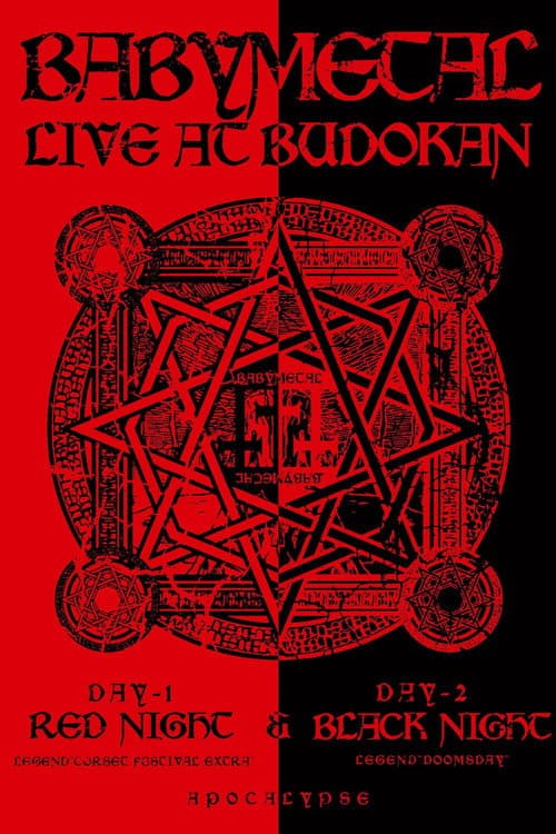 BABYMETAL - Live at Budokan ~Red Night & Black Night Apocalypse~ (2015) poster