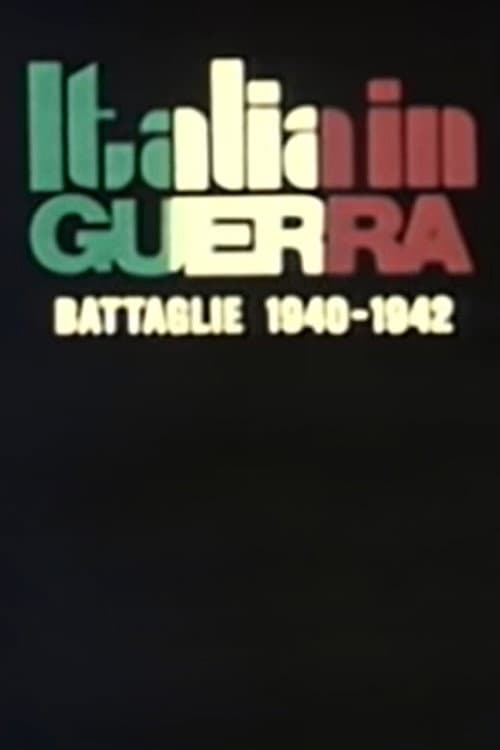 Italy at War: 1940-1942 Battles (1983) poster