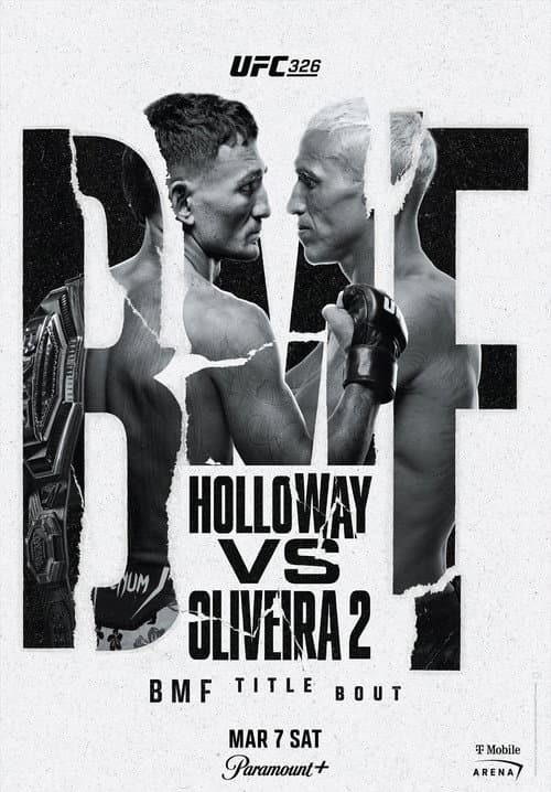 UFC 326: Holloway vs. Oliveira 2 (2026) poster