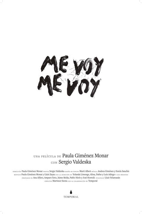 Me voy. Me voy poster
