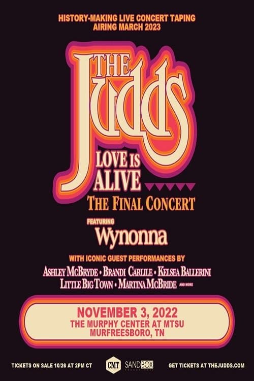 The Judds: Love Is Alive - The Final Concert (2023) poster