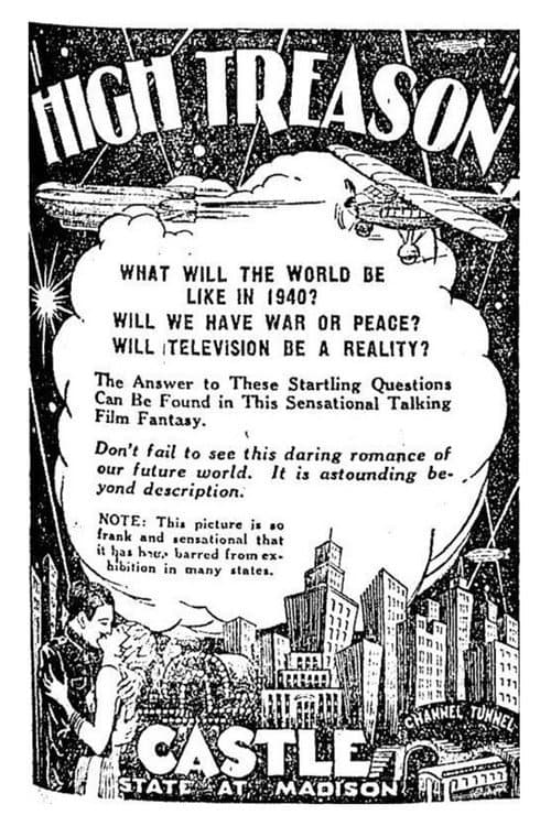 High Treason (1929) poster