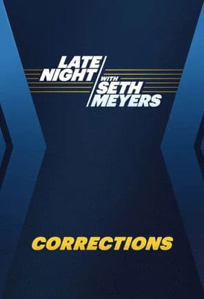Late Night with Seth Meyers: Corrections (2021) poster