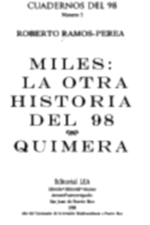 Miles: The Other History of 98 (1998) poster